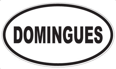 DOMINGUES - Oval Magnet