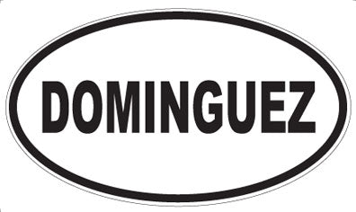 DOMINGUEZ - Oval Sticker