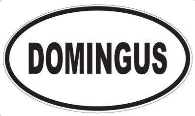 DOMINGUS - Oval Sticker
