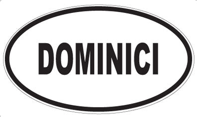 DOMINICI - Oval Sticker