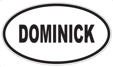 DOMINICK - Oval Magnet