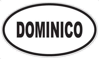 DOMINICO - Oval Sticker