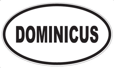 DOMINICUS - Oval Magnet