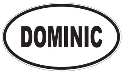 DOMINIC - Oval Magnet