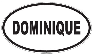 DOMINIQUE - Oval Magnet