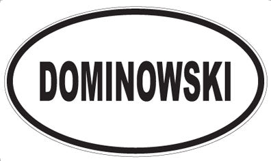 DOMINOWSKI - Oval Magnet