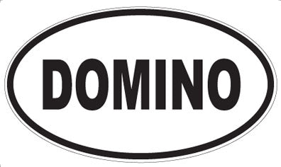 DOMINO - Oval Magnet