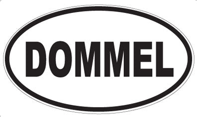 DOMMEL - Oval Sticker