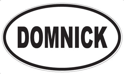 DOMNICK - Oval Sticker
