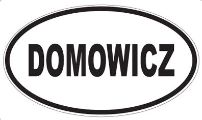 DOMOWICZ - Oval Sticker