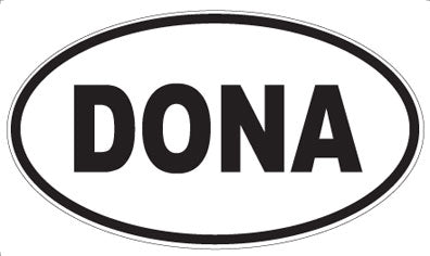 DONA - Oval Sticker