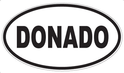 DONADO - Oval Sticker