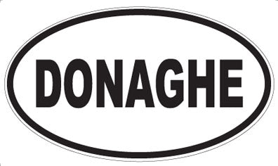 DONAGHE - Oval Sticker