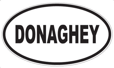 DONAGHEY - Oval Sticker