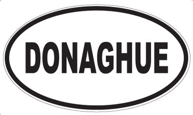 DONAGHUE - Oval Magnet