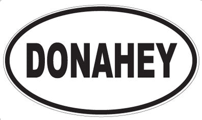 DONAHEY - Oval Magnet
