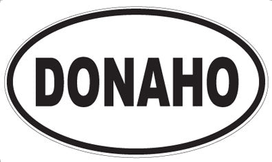 DONAHO - Oval Sticker