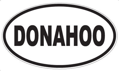DONAHOO - Oval Magnet