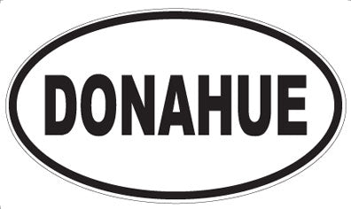 DONAHUE - Oval Sticker