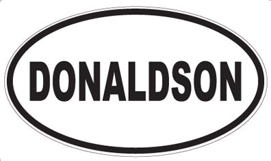 DONALDSON - Oval Sticker