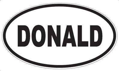 DONALD - Oval Magnet