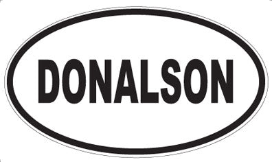 DONALSON - Oval Magnet
