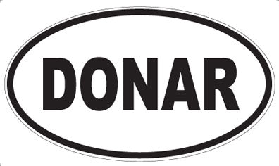 DONAR - Oval Sticker