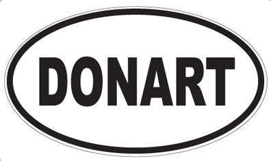 DONART - Oval Sticker