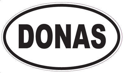 DONAS - Oval Sticker