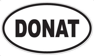 DONAT - Oval Sticker