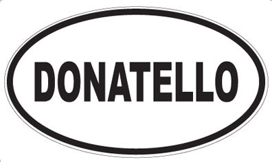 DONATELLO - Oval Magnet