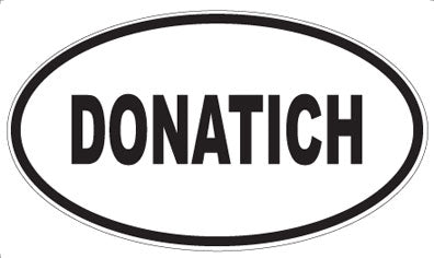 DONATICH - Oval Sticker