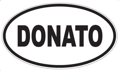 DONATO - Oval Sticker