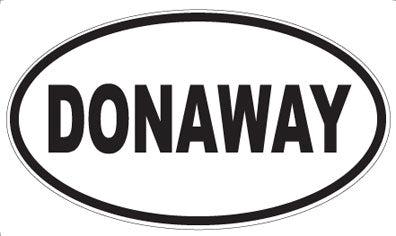 DONAWAY - Oval Sticker