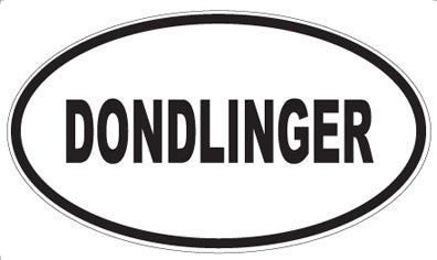 DONDLINGER - Oval Magnet