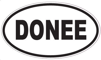 DONEE - Oval Magnet