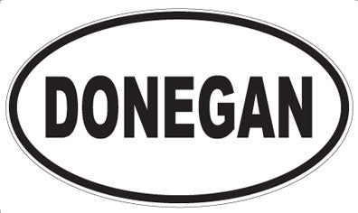 DONEGAN - Oval Sticker
