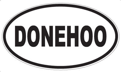 DONEHOO - Oval Magnet