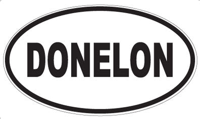 DONELON - Oval Sticker