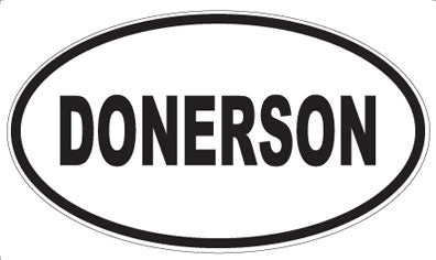 DONERSON - Oval Sticker