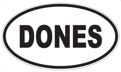 DONES - Oval Magnet