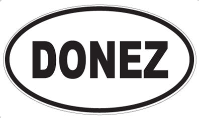 DONEZ - Oval Magnet
