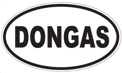 DONGAS - Oval Sticker