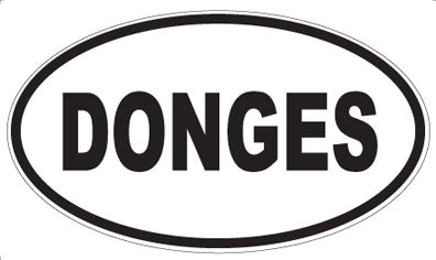 DONGES - Oval Sticker