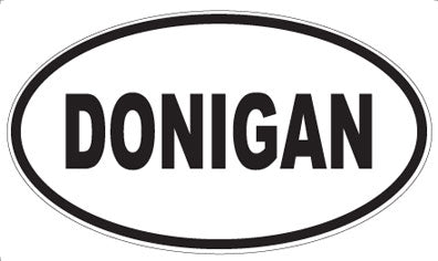 DONIGAN - Oval Sticker