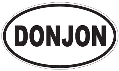 DONJON - Oval Sticker