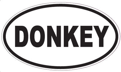DONKEY - Oval Sticker