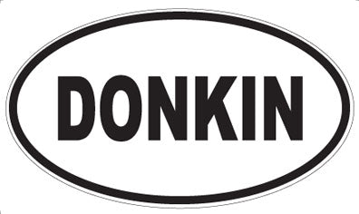 DONKIN - Oval Sticker