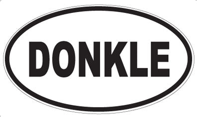 DONKLE - Oval Sticker
