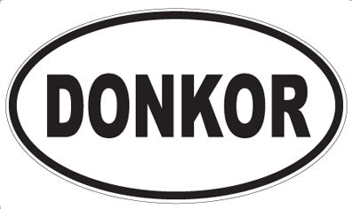 DONKOR - Oval Magnet